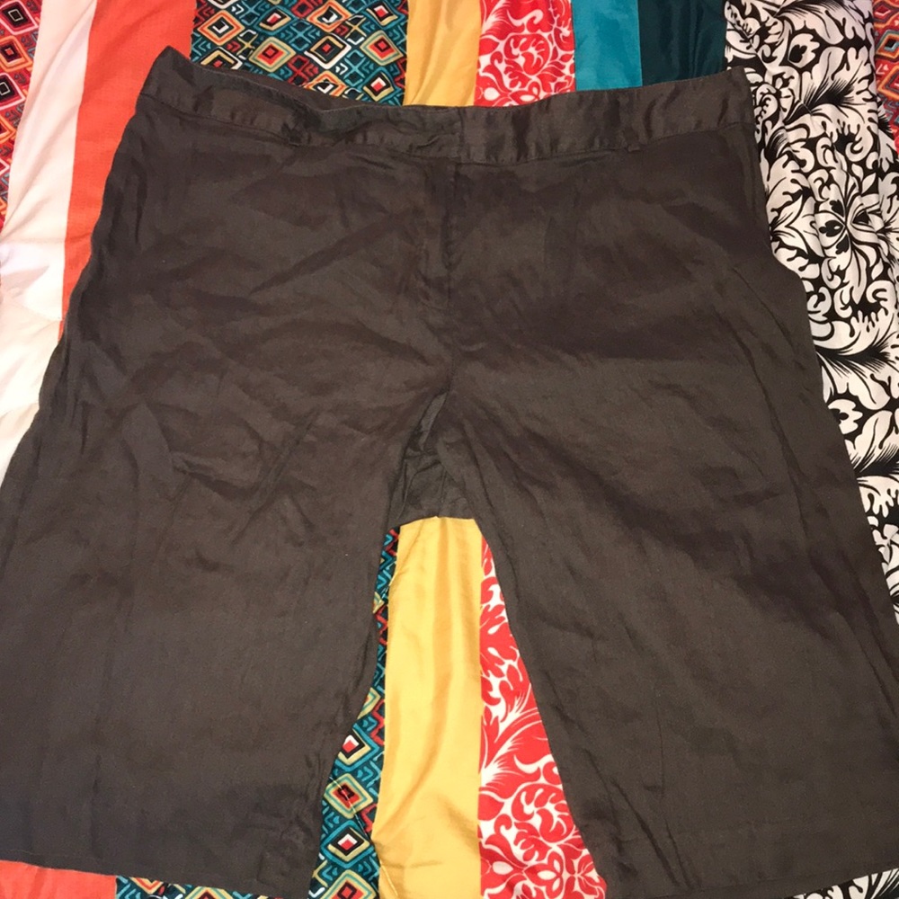 Chocolate Brown Linen Pants